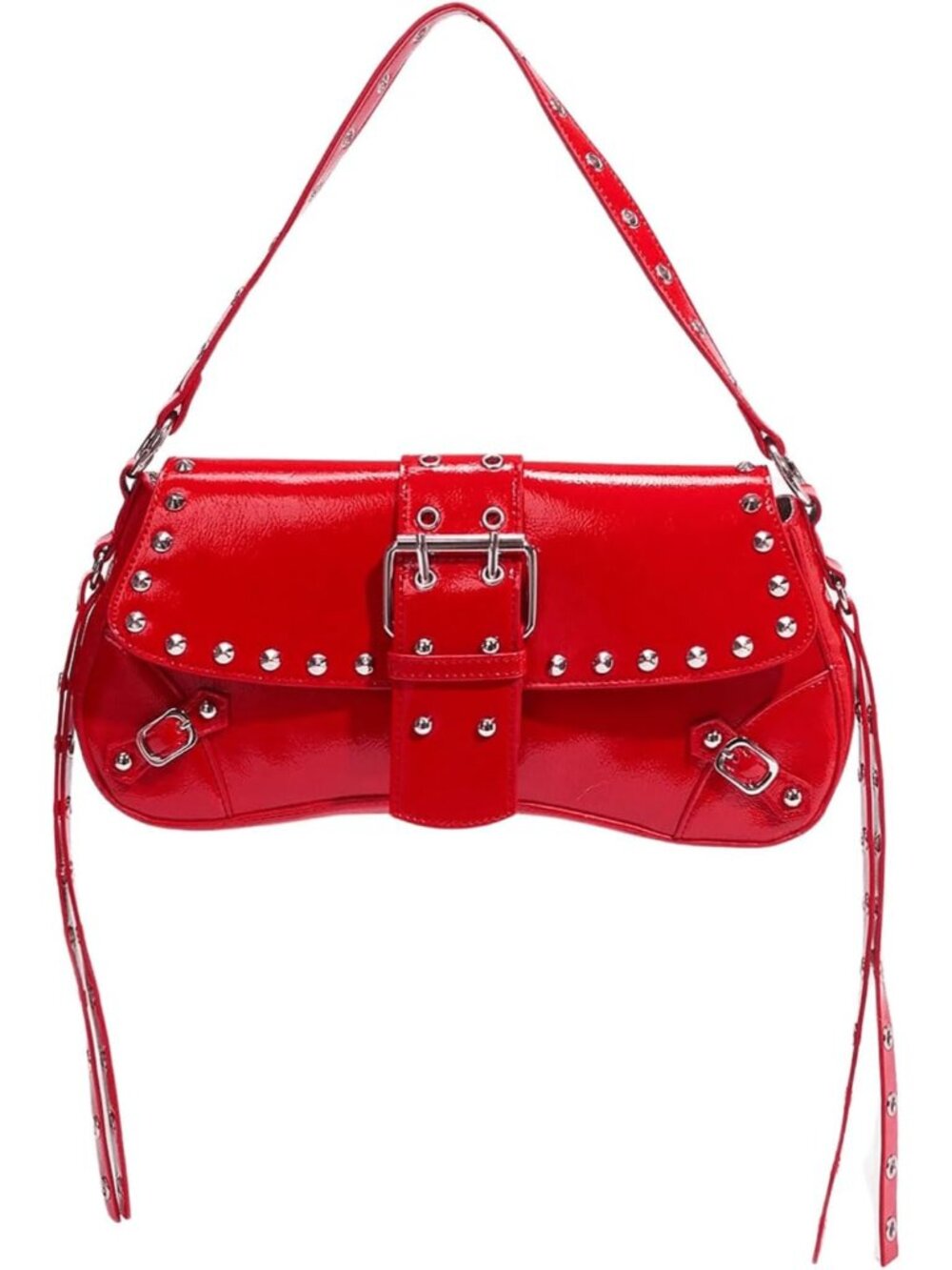 Women's Y2K Purse Cute Trendy Handbag Leather Goth Punk Shoulder Bag Studded Cro